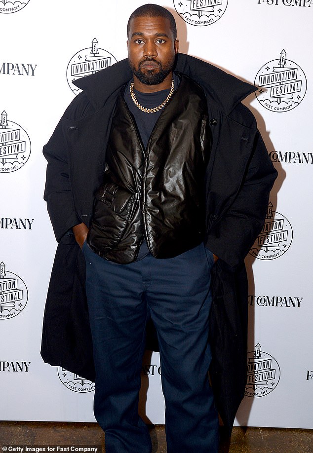 The year before, North also stunned listeners when she sang in Japanese on her father's Vultures 2 album; West seen in 2019 in NYC