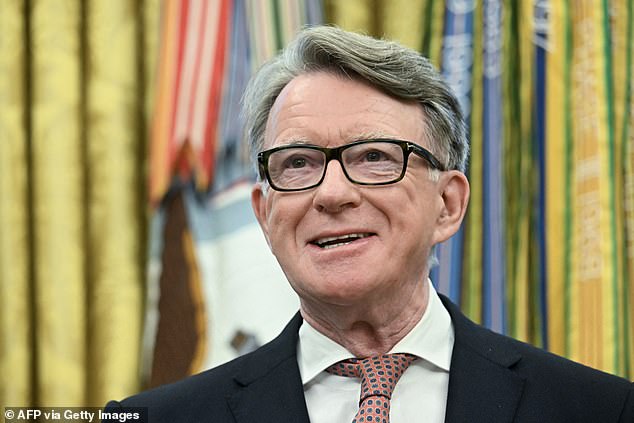 Mandelson has repeatedly apologised for his friendship with the paedophile and has been on a leave of absence from the House of Lords (file image)