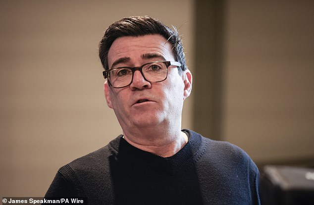 Greater Manchester's Labour Mayor Andy Burnham. Mr Burnham is still seething at being blocked by the PM from standing as Labour's candidate in the upcoming Gorton and Denton by¿election