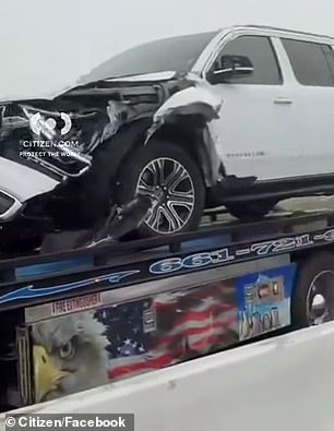 Images showed a surreal landscape of devastation