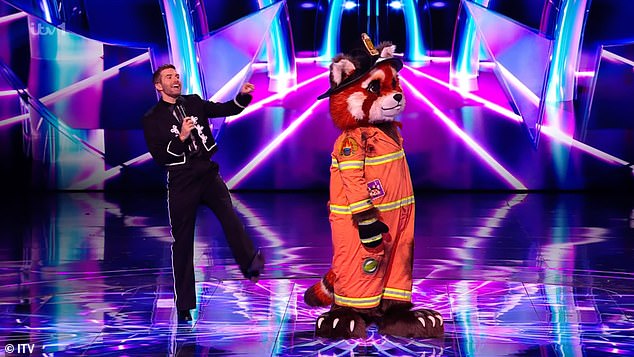 Elsewhere in the episode, Red Panda - who was absent from the first episode - was the latest star to be unmasked