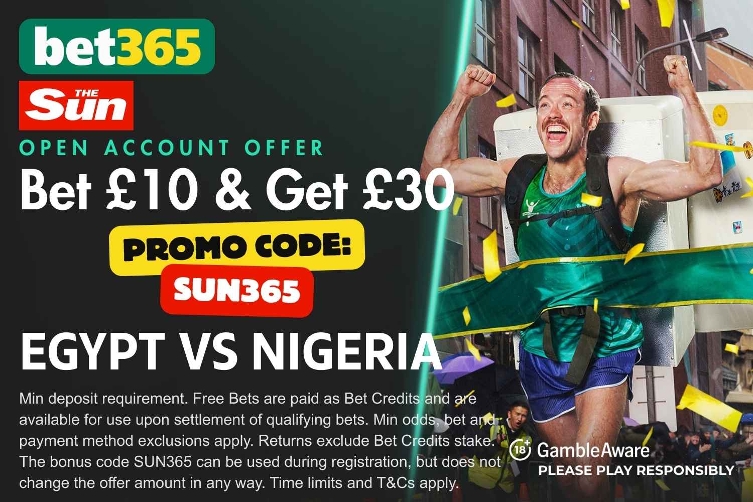 Egypt vs Nigeria bet365 bonus code