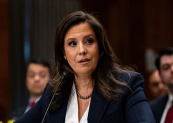 Rep. Elise Stefanik testifies before the Senate Foreign Relations Committee on her nomination to be Ambassador to the United Nations on Capitol Hill on Jan. 21, 2025, in Washington, D.C.