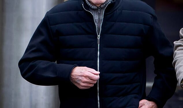 A pensioner believed to be Scotland's oldest domestic abuser walked free from court Friday despite admitting he choked his 84-year-old wife in their bedroom. But 90-year-old Charles Morrison (pictured) was banned from any contact with frail spouse Catherine