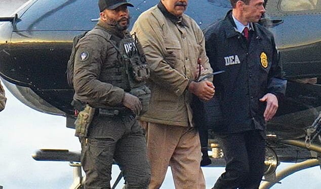 Venezuelan President Nicolas Maduro (middle) was captured by the US on January 3