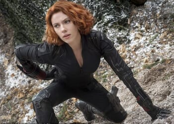 Pictured: Scarlett Johansson is pictured as the Black Widow in Avengers Age Of Ultron which aired in 2015
