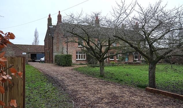 The disgraced former prince's likely home Marsh Farm (pictured) at Wolferton on the Sandringham estate is surrounded by land below sea level, according to the Royal family's own website