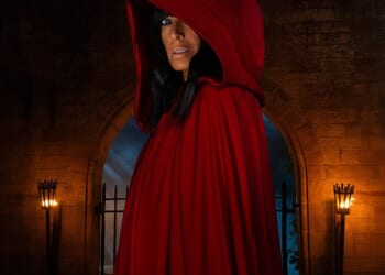 Claudia Winkleman in a promotional shot for the BBC's hit series The Traitors. The BBC still manages to pull in large amount of viewers for shows such as The Traitors- whose launch show was watched by 6.9million