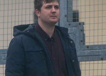 Two Army instructors were convicted of sexual activity with a child by a person in a position of trust.  Pictured: Antony Pugh outside Bulford Military Court