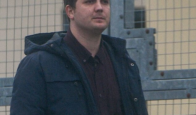 Two Army instructors were convicted of sexual activity with a child by a person in a position of trust.  Pictured: Antony Pugh outside Bulford Military Court