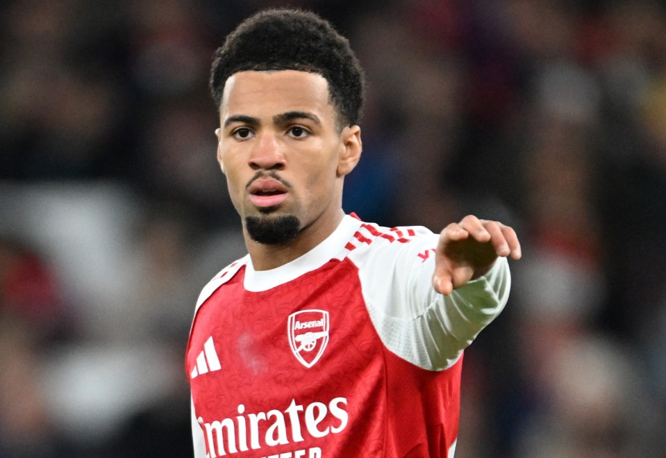 Ethan Nwaneri of Arsenal during the Carabao Cup Fourth Round match against Brighton & Hove Albion.