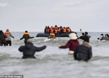 The Home Office's data shows 95 per cent of small boat arrivals apply for asylum (stock image)