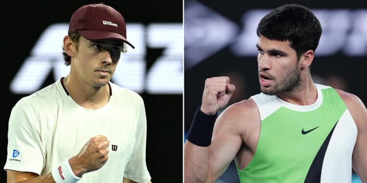 Australian Open LIVE: All the latest updates as Carlos Alcaraz sweeps past Alex de Minaur in straight sets - after controversial umpire call rocks Aussie star