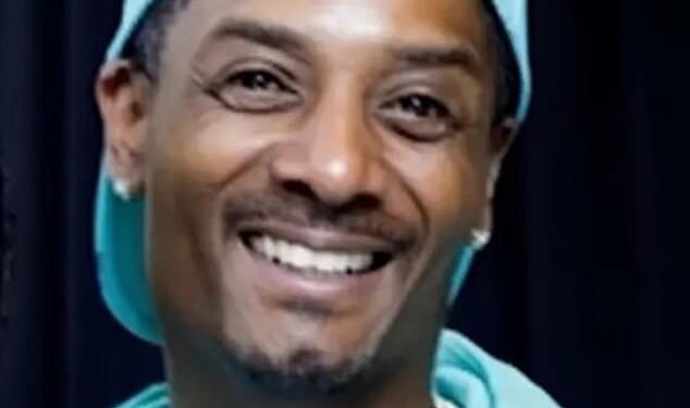 Keith Porter Jr, 43, was fatally shot by an off-duty ICE officer on New Year's Eve after he fired an assault weapon into the air to 'celebrate the New Year'