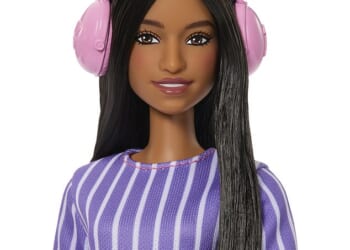 The first-ever autistic Barbie doll (pictured) has been released - featuring a fidget spinner, noise-cancelling headphones and a shifted eye gaze - but some have argued it is guilty of 'reinforcing stereotypes'