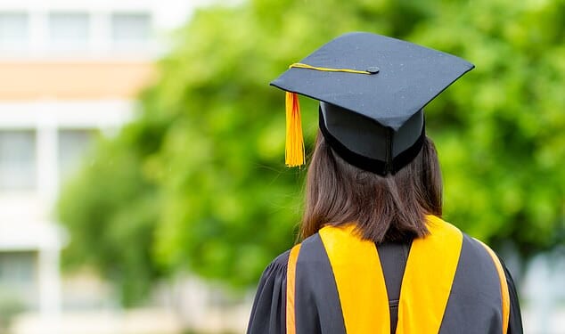 More students are now receiving financial help from their parents as living costs continue to rise (file picture)