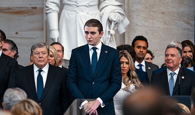 Barron Trump phoned the City of London Police from the US and told a call handler: 'I just got a call from a girl I know. She’s getting beaten up’