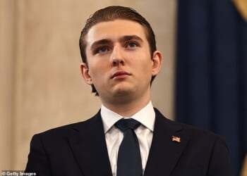 Barron Trump showered London woman, 22, with late-night calls and messages, her jealous ex claims