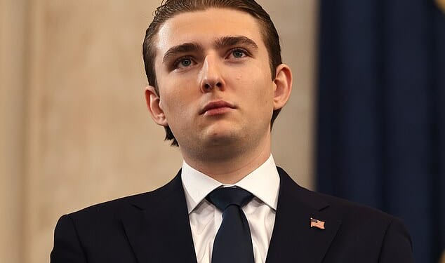 Barron Trump showered London woman, 22, with late-night calls and messages, her jealous ex claims