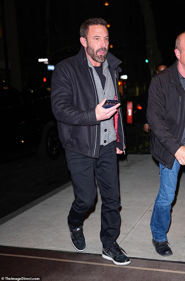 On Monday night, Affleck was pictured hitting the Big Apple streets