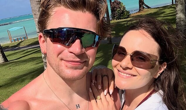 Holly Ramsay and husband Adam Peaty looked loved-up during their luxury £6,000-a-night Mauritius honeymoon as they share a glimpse on Instagram on Sunday
