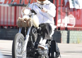 Brooklyn Beckham has copied his estranged dad David yet again after heading out on an identical Harley Davidson chopper (Pictured) after it was revealed he will only speak to his parents through lawyers