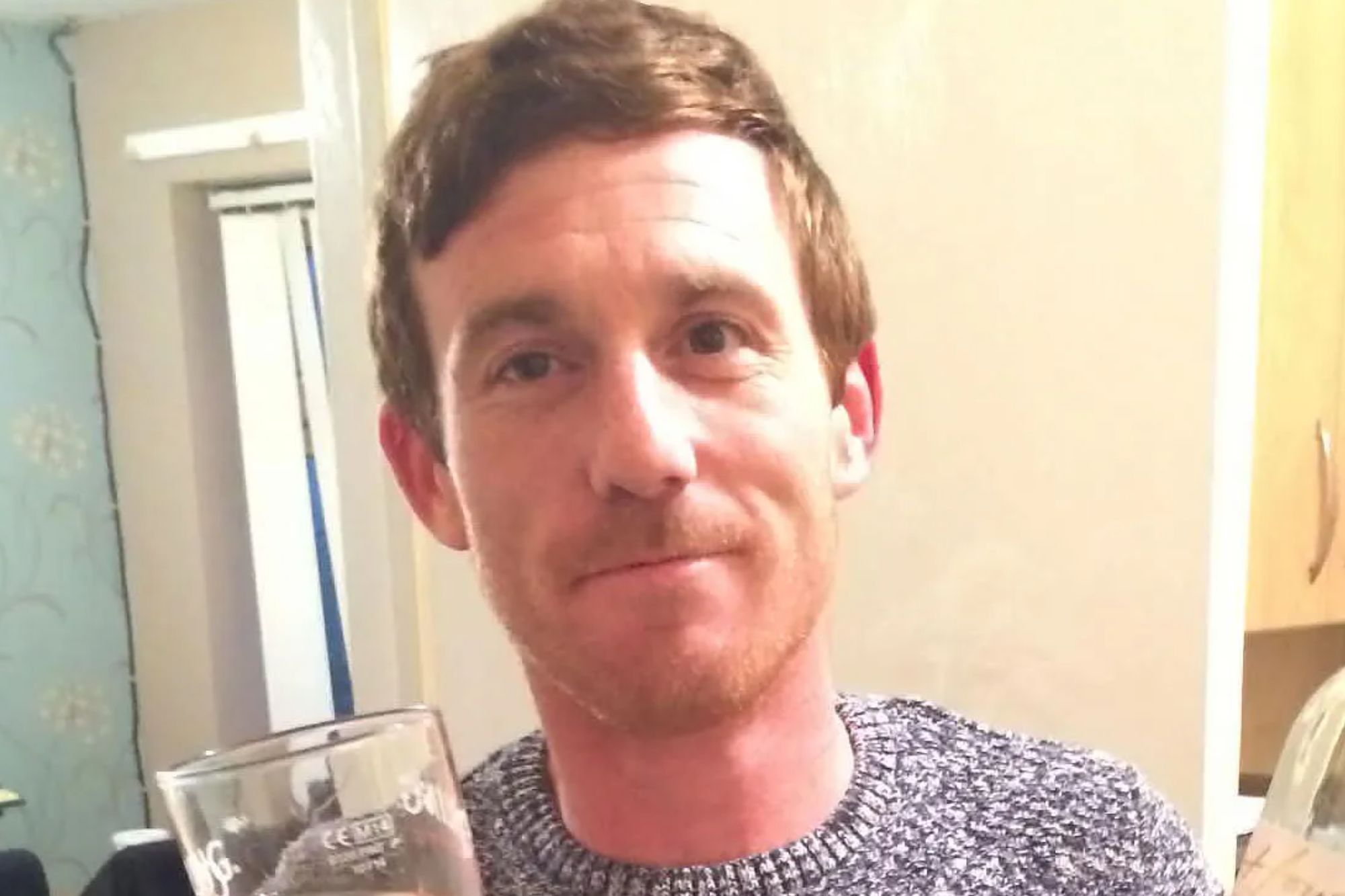 An image collage containing 1 images, Image 1 shows A man holds a glass of rosé wine and a nearly empty bottle of Pinot Grigio blush