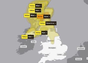 Britain is bracing for another blast of wintry chaos after the Met Office upgraded a snow and ice warning to amber on Sunday
