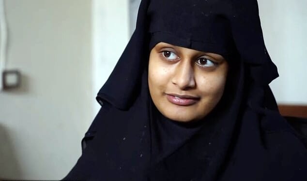 Britain has quietly repatriated women and children linked to ISIS who were held alongside Shamima Begum (pictured)