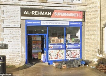 The Al-Rehman Supermarket in the town of Accrington, Hyndburn, received a zero rating in October 2025