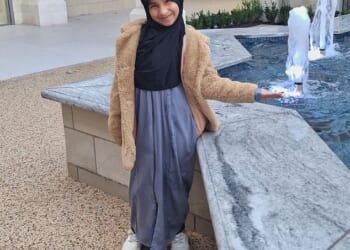 Inaayah Makda, a seven-year-old from Blackburn, (pictured) went missing last night as she and her family were sitting the coast near Casablanca