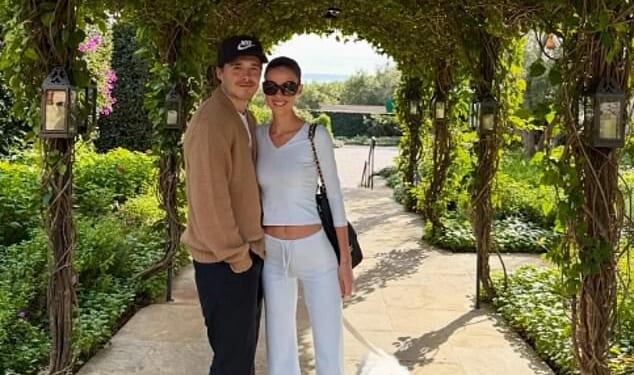 Brooklyn Peltz Beckham and his wife Nicola at the San Ysidro Ranch in Montecito, California