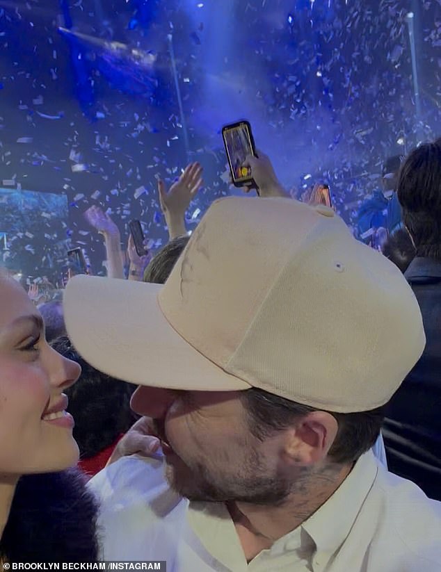 The budding chef seemingly snubbed the very public olive branch from father David amid the family feud as he watched 50 Cent perform at South Florida ultra club E11EVEN with Nicola, 30