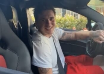 A 2022 TikTok of Brooklyn Beckham declaring 'follow your passions' whilst driving a £1million supercar has gone viral after the chef blew up his family feud in spectacular fashion this week