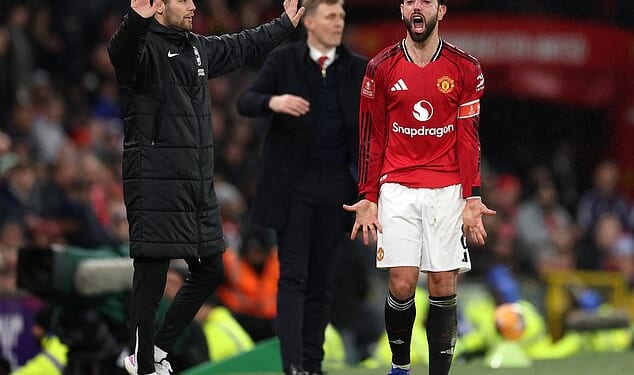 Bruno Fernandes is HACKED on X as Man United captain's account says 'let's get rid' of co-owners Ineos in slew of x-rated messages