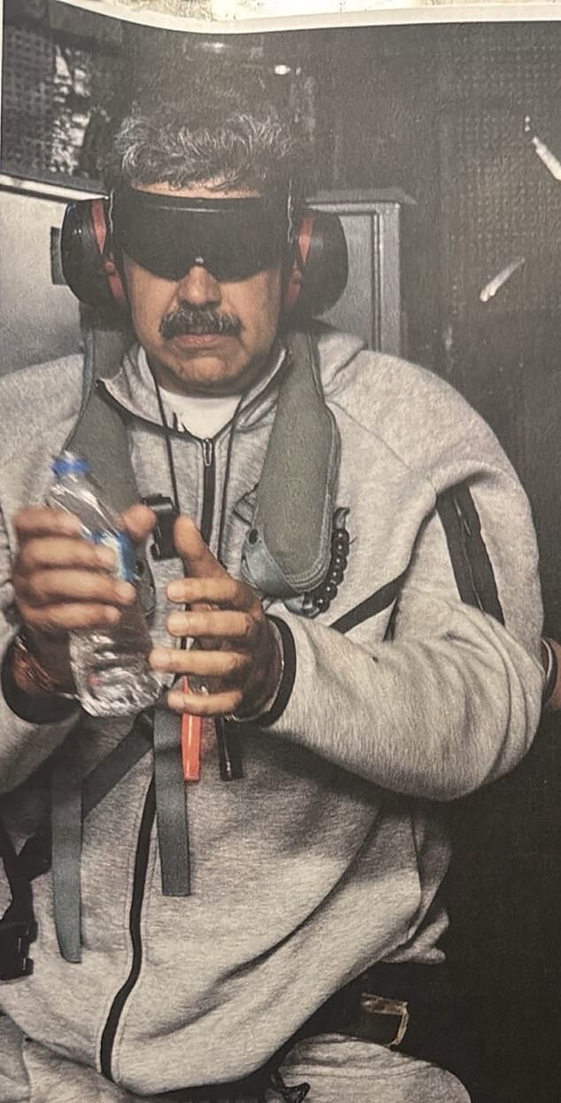 Trump shared a picture of Nicolas Maduro in US captivity on his platform, Truth Social