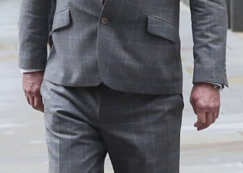 Gary MacDougall outside High Court after hearing in dispute over estate of his mother Jeanne MacDougall