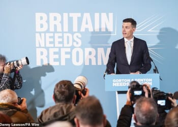 Matt Goodwin, Reform's candidate for the Gorton and Denton by-election