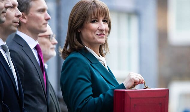Rachel Reeves (pictured) has been dealt another blow after firms warned of a drop in private sector activity amid 'fragile' confidence