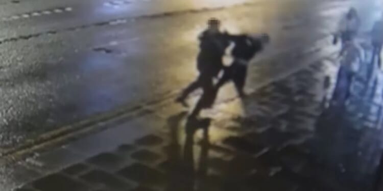 CCTV images released after man, 18, punched to floor before being kicked in shock attack as boy, 17, & man, 30, arrested