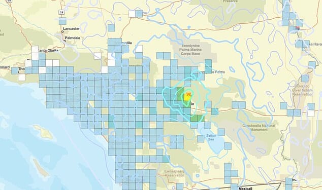 A magnitude 4.9 earthquake struck Southern California at 9pm ET on Monday, starting a swarm of over a dozen tremors in less than a day