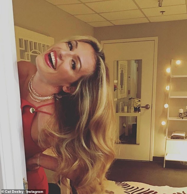 Looking back ten years, Cat shared a series of glam snaps as she declared 'Heels were high, filters were strong and my hand made a permanent peace sign!'