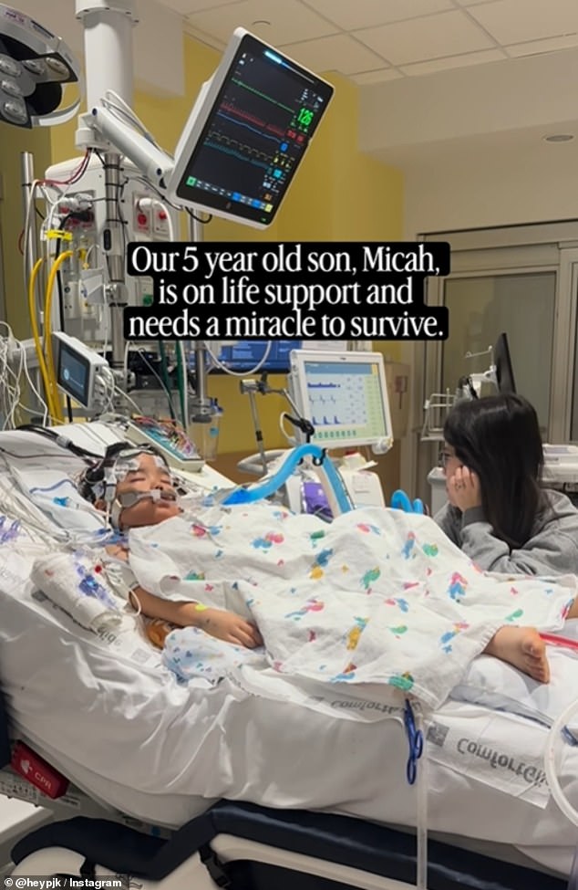 Kim had been asking his followers to send prayers and hopes of a miracle to his son as he battled for his life - and the influencer had regularly posted videos of Micah in hospital during his treatment