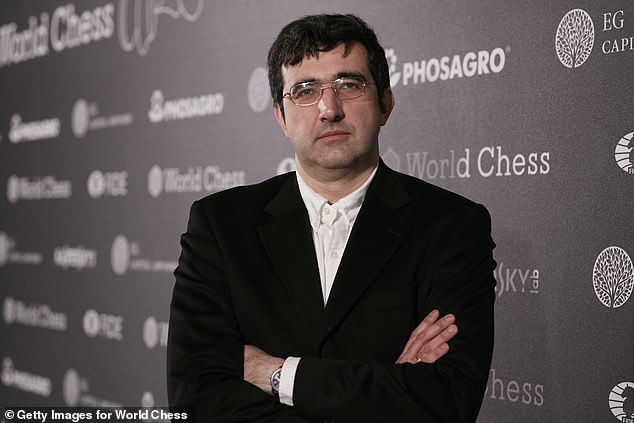 Over the course of the year before Naroditsky died, he was repeatedly accused of cheating in online chess games by 50-year-old Russian chess grandmaster Vladimir Kramnik (pictured)