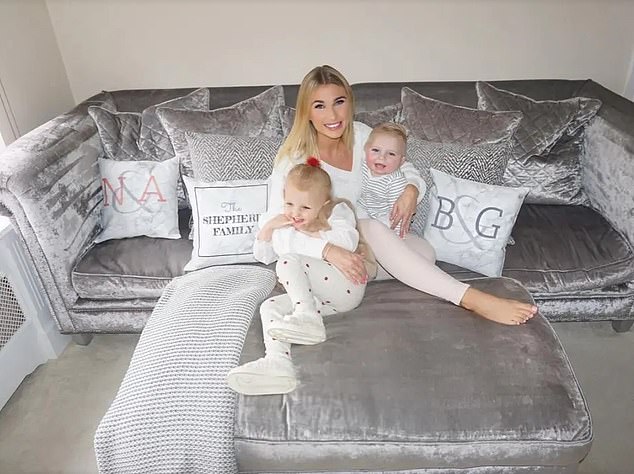 It includes the likes of Lauren Goodger, who has opted for the neutral yet bright furnishing for her floors and presenter Billie Shepherd (pictured)