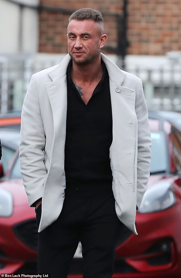 Sam Garside leaves Northallerton Coroners Court today where the inquest into his wife's death, Abigail Garside, has been heard