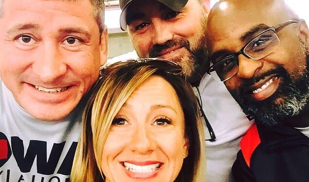 Spring Weems, 47, (front, center) died at her $340,000 home in Edmond, near Oklahoma City, on Wednesday afternoon