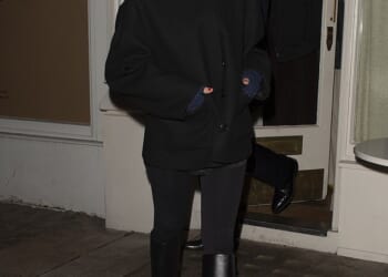 Claudia Winkleman enjoyed a date night with her husband, Kris Thykier, at swanky French Mediterranean restaurant Maset in Marylebone, London, on Friday