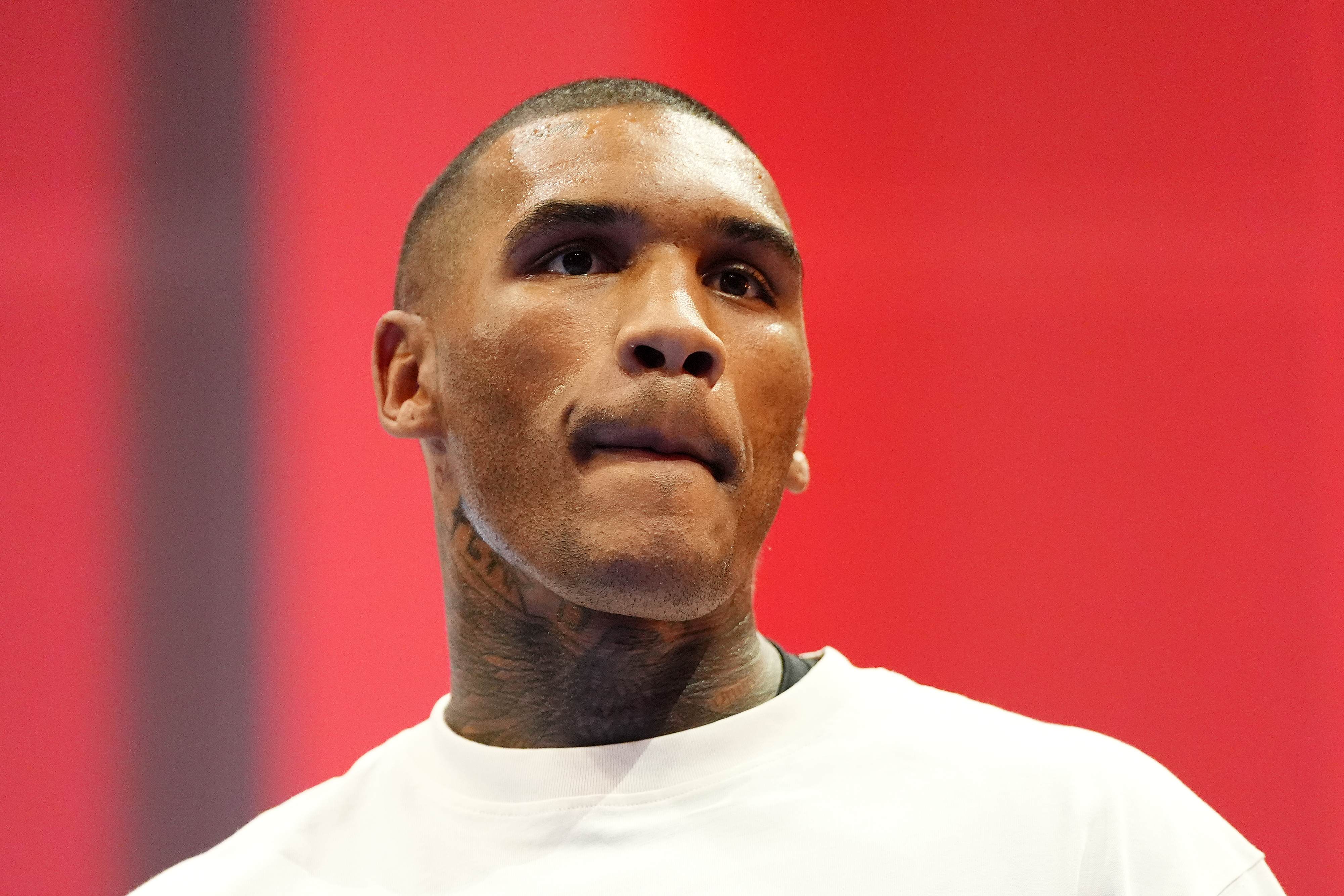 Conor Benn during an open workout.