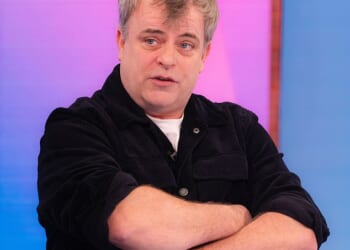 Simon Gregson has turned to selling £37 curry night tickets as his financial woes continue (pictured 2025)